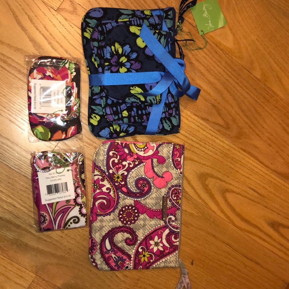 pictured vera bradley pouches and wallets!
